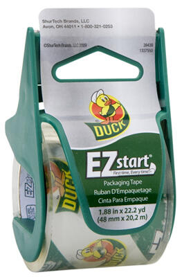 Duck Packaging Tape With Dispenser 1.88 Inchx22.2 Yard 1 Roll 393185