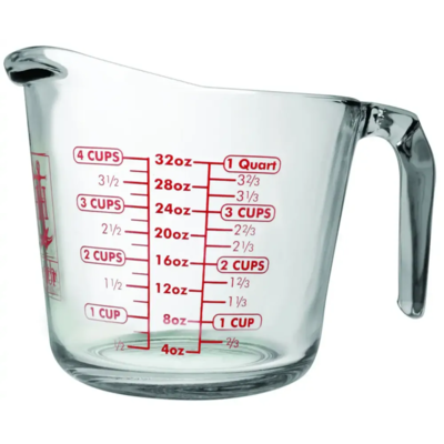 Anchor Glass Measuring Cup  32oz 1 Each 656007 55178AHG17