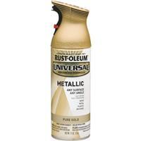 Rust-Oleum Universal Metallic Spray Paint 11 Oz Pure Gold 1 Each 245221
