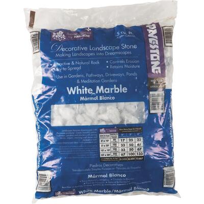 Pavestone Marble Rock 0.5cuft White 1 Each 54141 54781