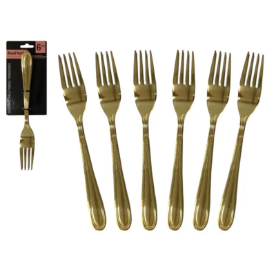 DINNER TABLE FORK SET 6PCS
