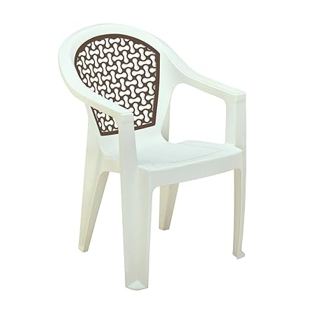 PLASTIC CHAIR W/ ARM REST O/W