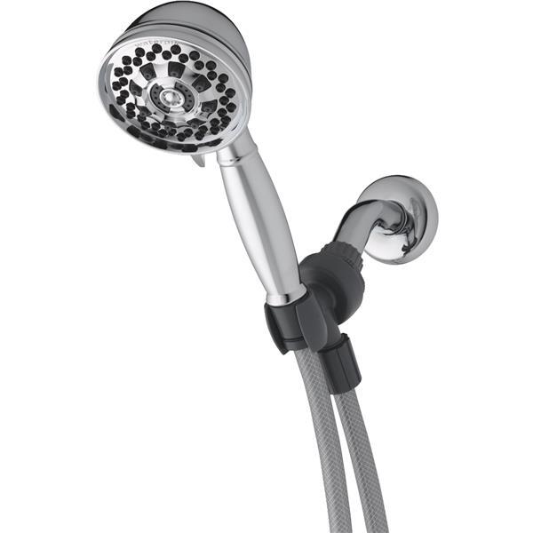  Waterpik Showerhead Handheld 6 Spray Chrome 1 Each XAT-643E