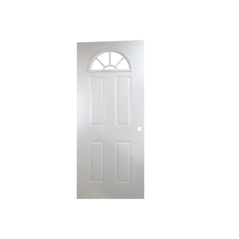 Prime Source Door Standard Bore Metal 4 Panel 36 Inch 1 Each