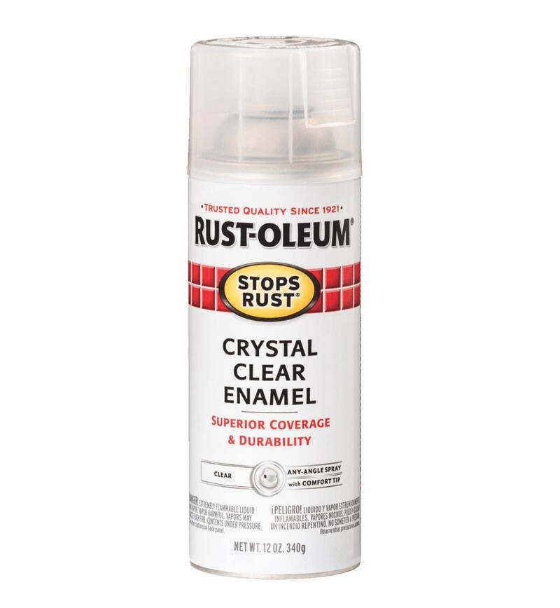 Rust-Oleum Gloss Enamel Anti-Rust Spray Paint Crystal Clear 1 Each 7701830