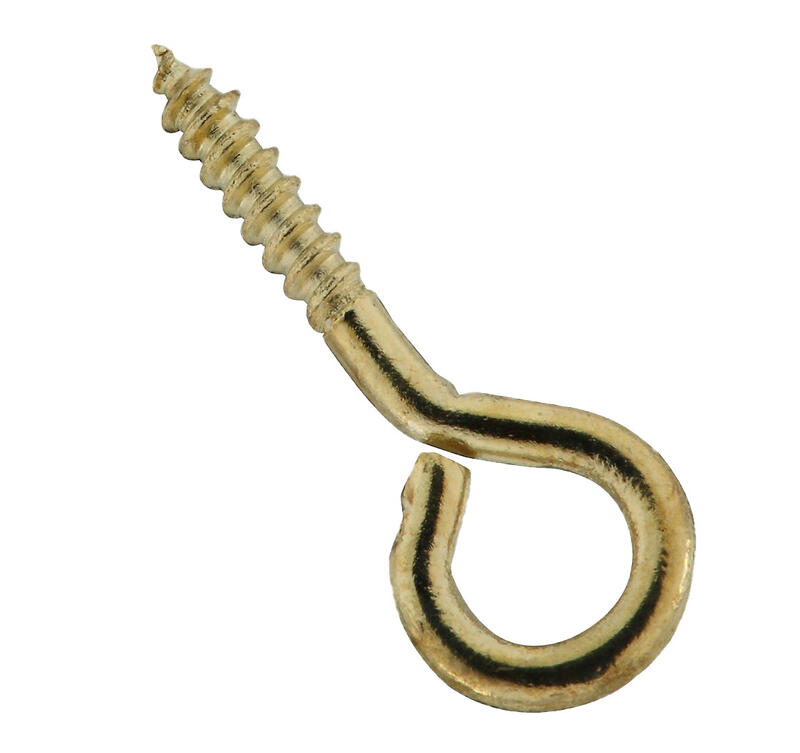  National  Screw Eye  11/16 Inch  Solid Brass 7 Pack  N118-752