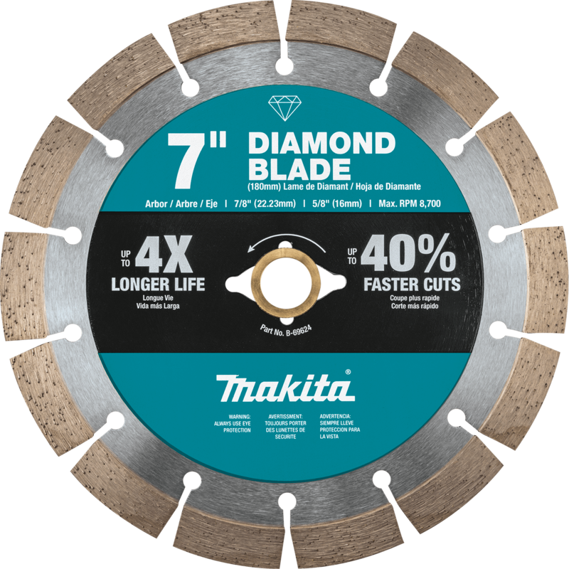  Makita Segmented Rim Diamond Masonry Blade 7 Inch 1 Each A-94714