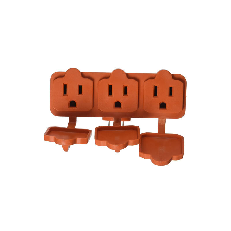  Master Electrician  Adapter 3 Outlet  Orange  1 Each  KAB-3FLU-ORG