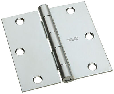  National  Door Hinge 3 Inch  Zinc 1 Each N830-196