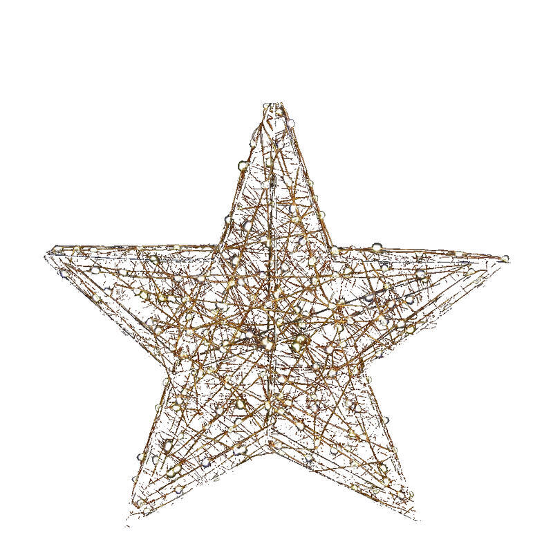  Metal Star Light 3D Copper 1 Each 1034113