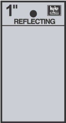  Hy-Ko Reflective Blank 1 Inch  1 Each RV-15/BLANK