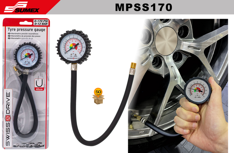 TYRE PRESSURE GAUGE 170PSI