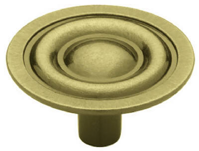 Liberty Target Round Cabinet Knob 1-1/4 Inch  Antique Brass 1 Each P635BCH-AB-C7