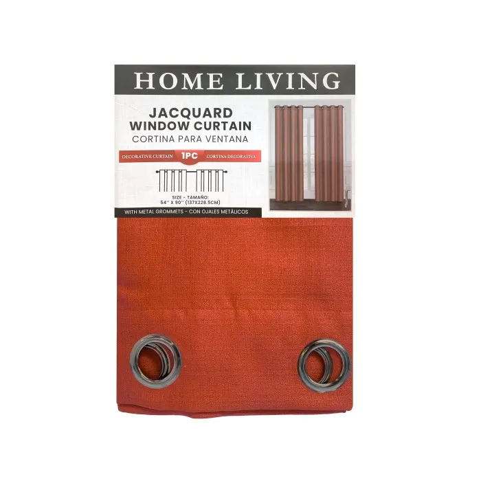 JACQUARD GROMMET CURTAIN