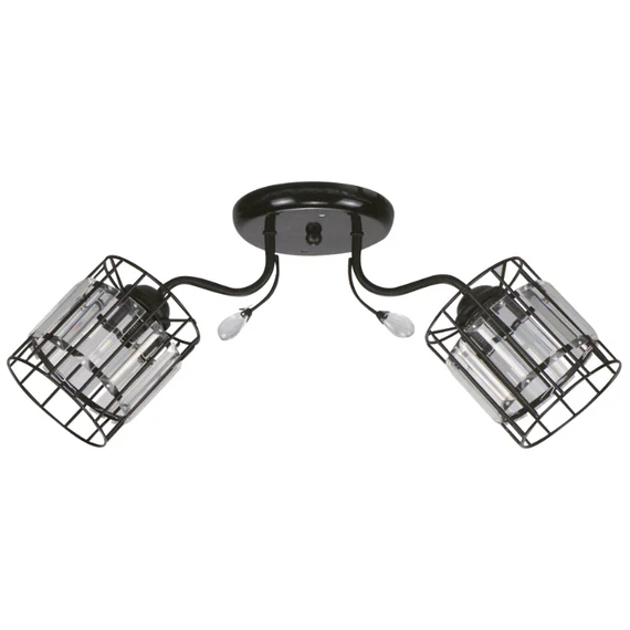 Lumicentro Ceiling Lamp 2 Light Matte Black 1 Each 43 20922-2
