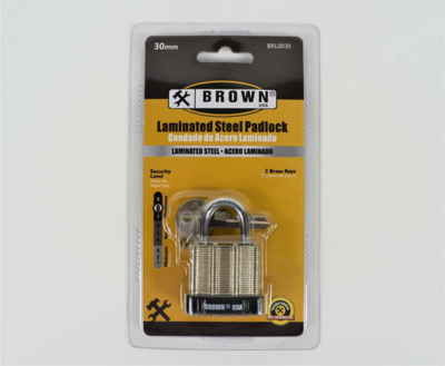 PADLOCK LAMINATED 30MM SHORT