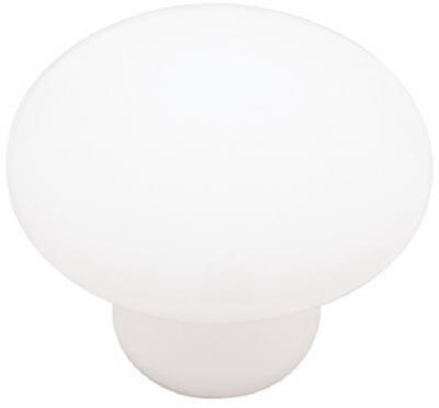 Liberty Brainerd Ceramic Round Cabinet Knob 1-3/8 In White 1 Each 69337