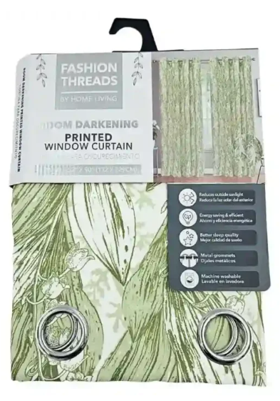 PRINTED BLACKOUR CURTAIN