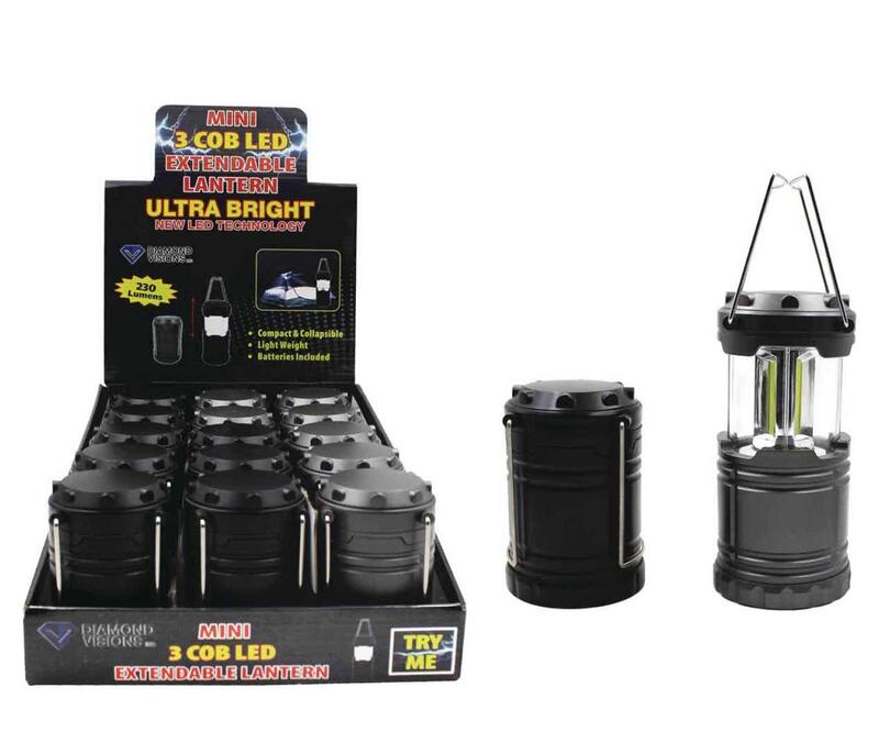Diamond Visions Cob Lantern LED Extendable 1 Each 08-1908