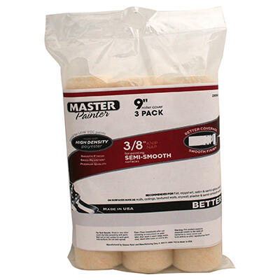 Master Painter Better Knit Roller Cover 3 Piece 9x3/8 Inch 1 Each MPR938-3PK