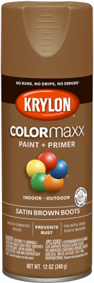 COLORMAXX SATIN BROWN BOOTS SP