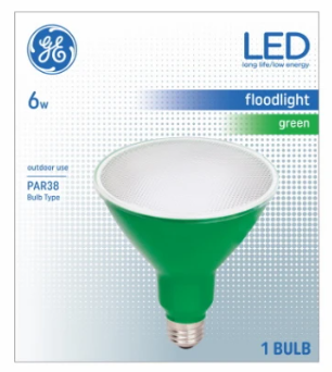 FLOOD LIGHT BULB 6W GRN M/D