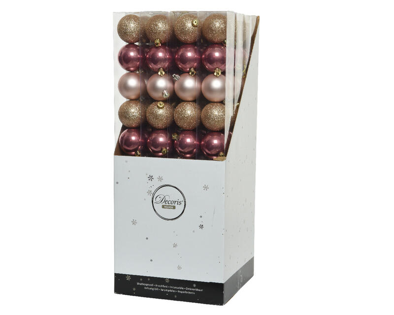 Xmas Bauble 6cm Assorted 1 Set 020413