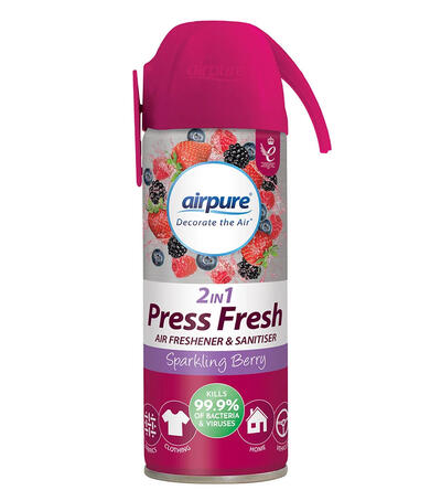  Airpure  Press Fresh 2 in 1 180ml Sparkling Berry 1 Each PF2IN1-084SB