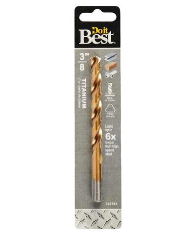  Do It Best  Titanium Drill Bit  3/8 Inch  1 Each 220391DB