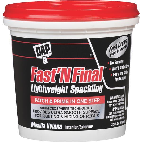 Dap Fast N Final Spackling Compound  Quart 1 Each 12142