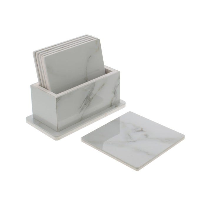 CORK COASTER SET 7PC