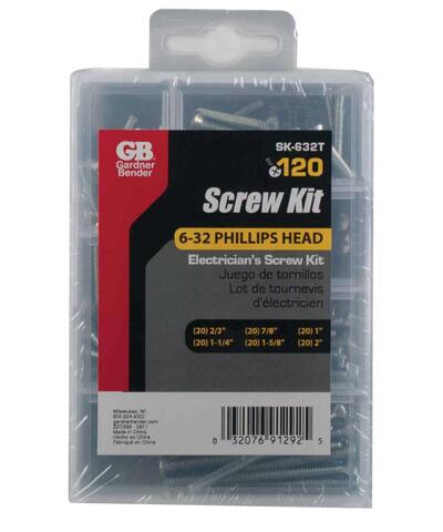  Garnder Bender Electrician Screw Repair Kit 1 Each SK-632T