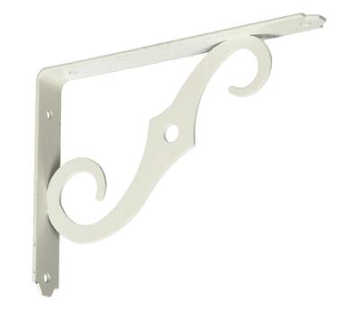 National Ornamental Shelf Bracket 5-1/2 In Ant White 1 Each N229-419