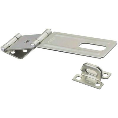  National  Double Hinge Hasp 4-1/2 Inch  Zinc  1 Each N103-291