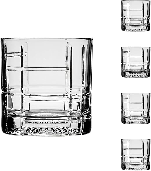 ROCKS GLASS SET 4PC 12OZ TRAZE
