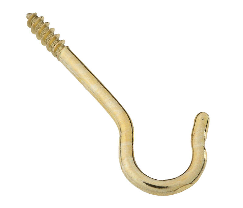  National  Ceiling Hook 12 Inch  Satin Brass 1 Each N192-294
