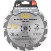  Do It Best Circular Saw Blade 16 T  7-1/4 Inch 1 Each 415451DB
