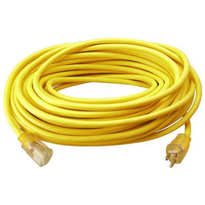 PT WAH Genting Extension Cord 12/3 50 Foot  Yellow 1 Each 02588ME