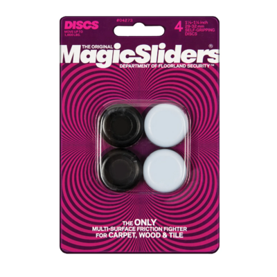  Magic Slider Round Grip Tip Furniture Glide 1-1/8 Inch  1 Each 04273