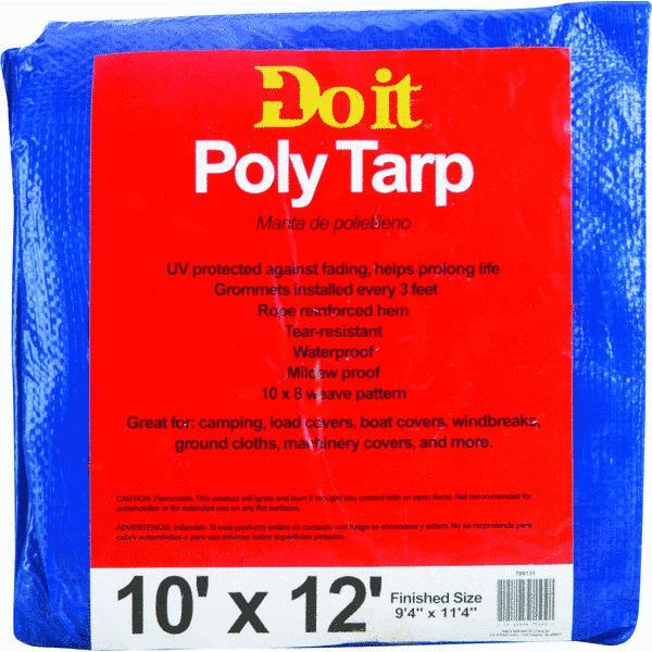  Do It Best Medium Duty Poly Tarp 10x12 Foot Blue 1 Each 709131