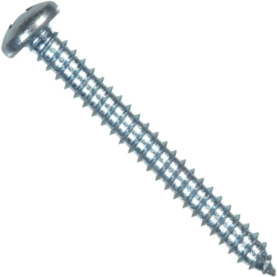 Hillman Pan Head Phillips Sheet Metal Screw #8x2-1/2 Inch  Zinc 1 Each 80130
