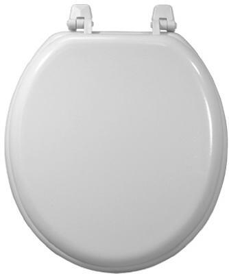 Toilet Seat Wooden White 1 Each 200-WHT-RD