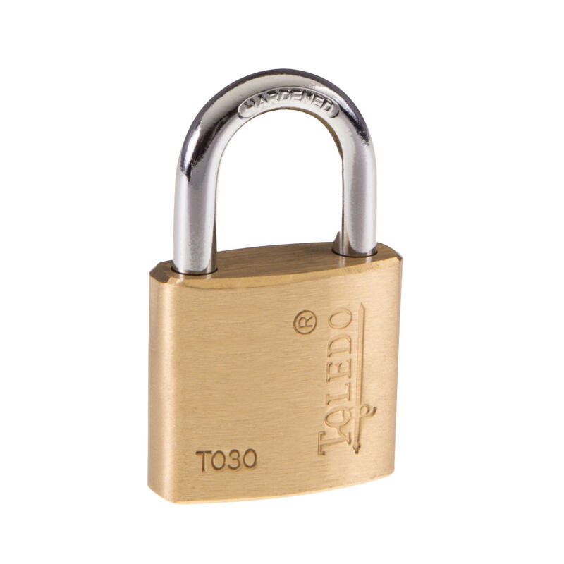 Toledo Keyed Padlock  30mm  Brass  1 Each TO30