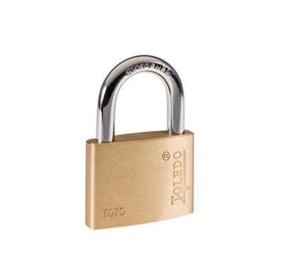 Toledo Keyed Padlock  70mm Brass  1 Each TO70