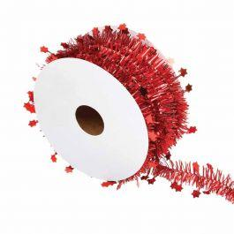 XMAS GARLAND 3M STAR ROLL SILV