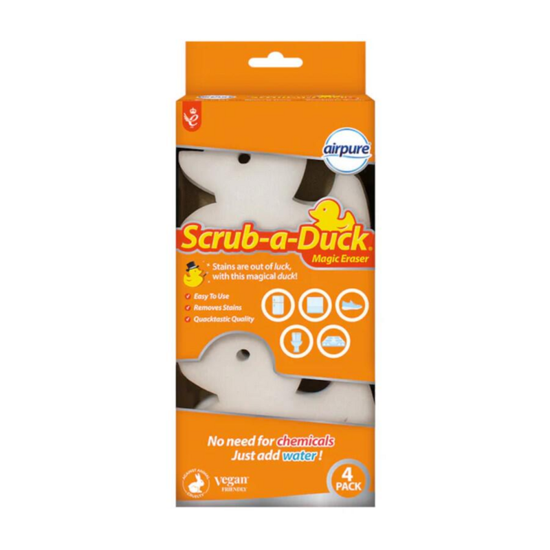 SCRUB A DUCK MAGIC ERASER 4PK