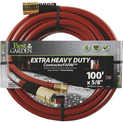 BG Contractor Hose 5/8 In 100 Ft Red 1 Each DBELCF58100