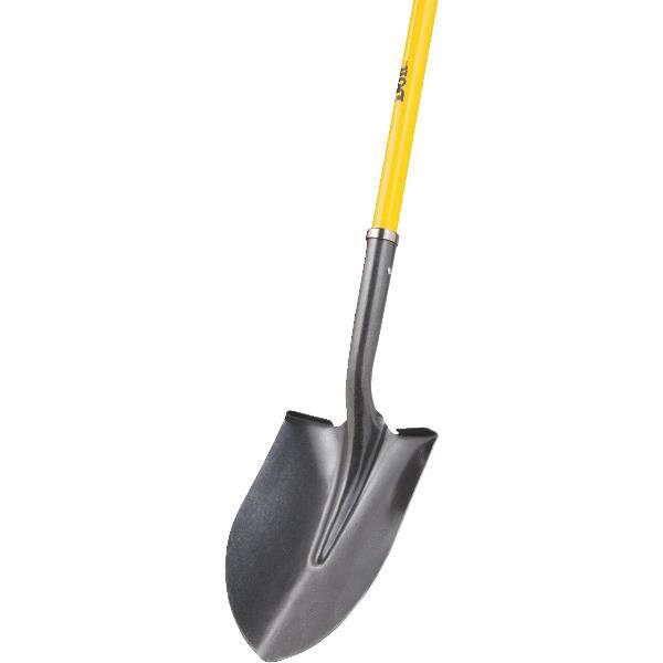 Best Garden Shovel Fiberglass Handle Round Point 1 Each 761606