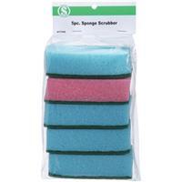  Smart Savers Scrub Sponge 3.7x2.36 Inch  5 Pack  HV265(PBH)