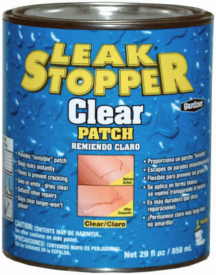  Leak Stopper Rubberized Roof Patch Clear 1 Each 0338-GA